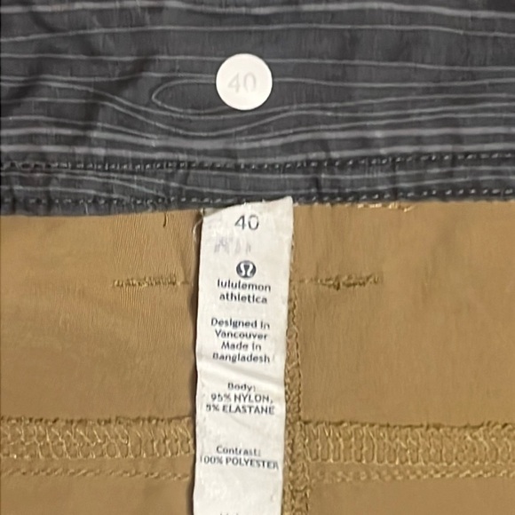 Lululemon Men’s Tan Khaki Cargo Shorts sz 40 - Picture 5 of 8
